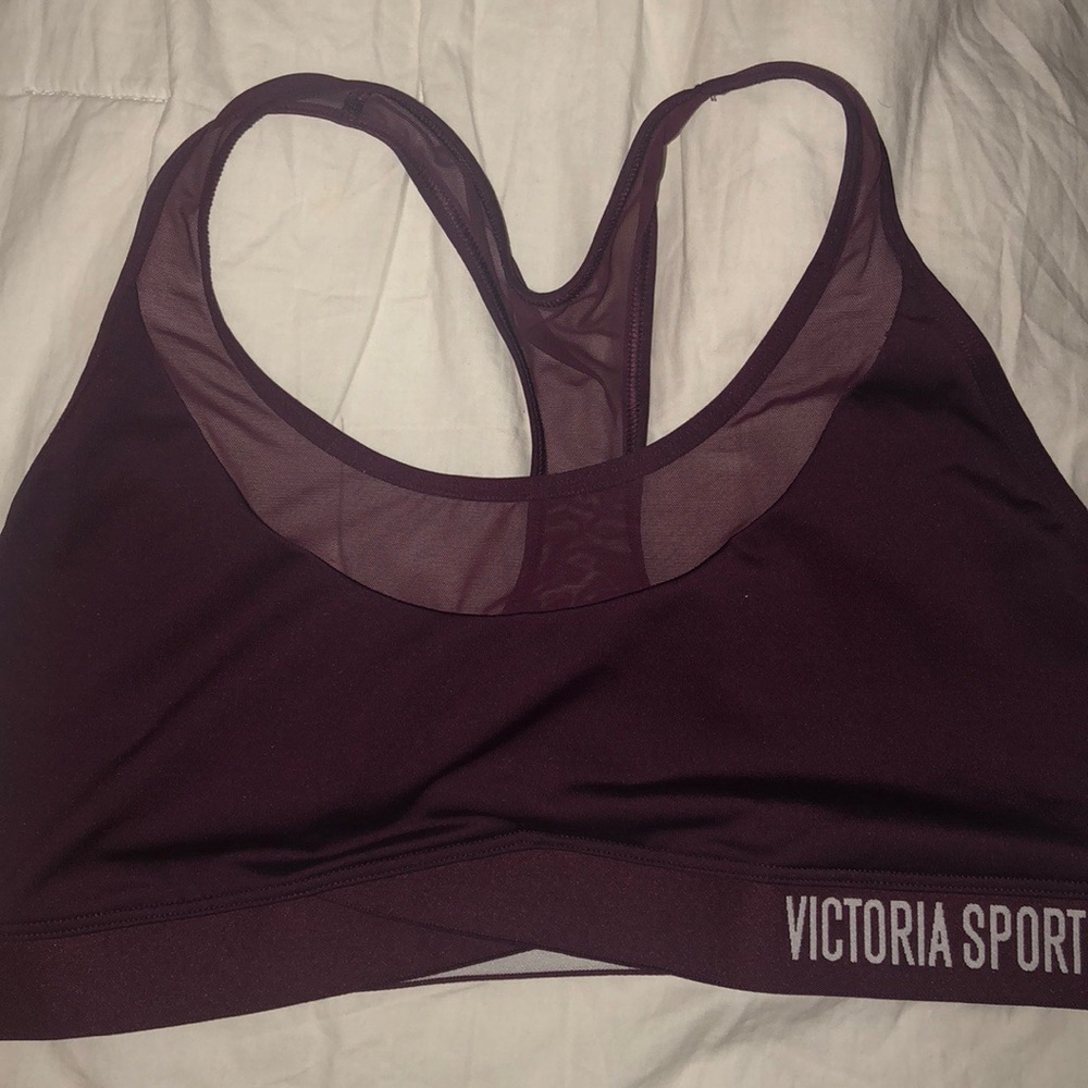 Victoria secret burgundy racerback sports bra XL